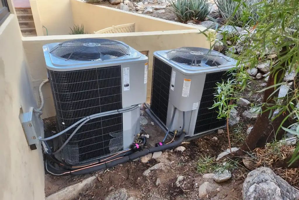 AC system installation by Done Rite Services, highlighting the difference between single stage and two stage AC.