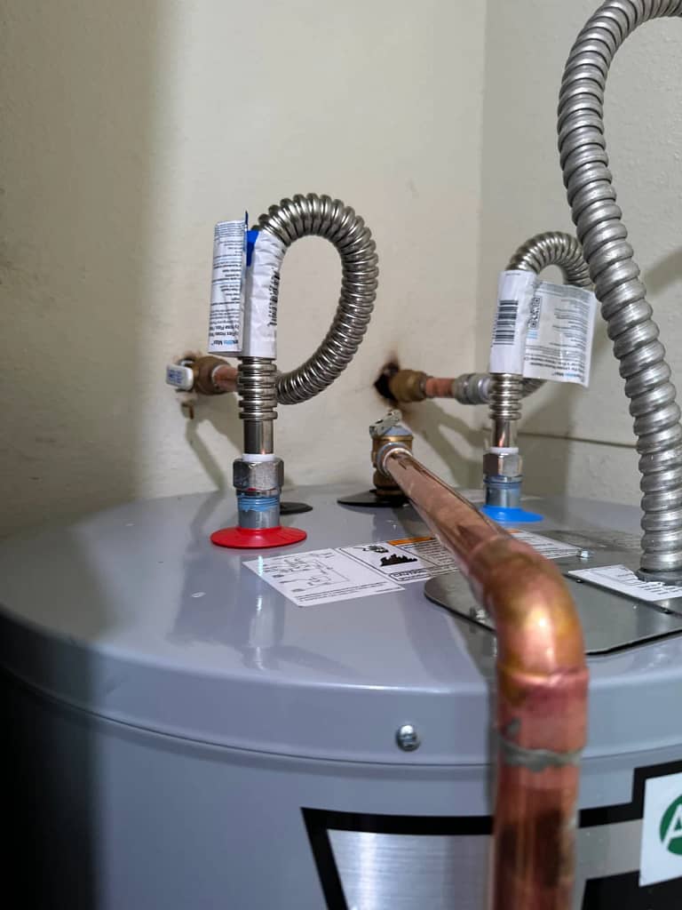 image of water heater installed in Tucson