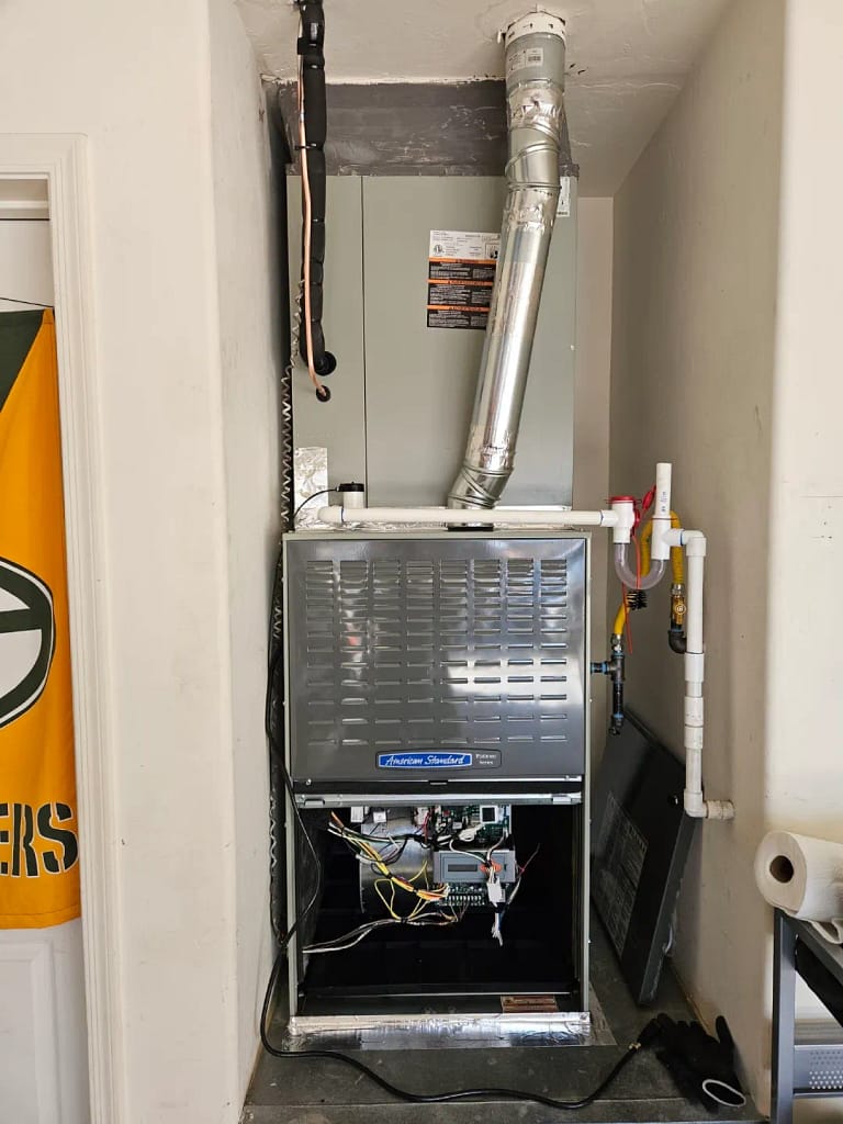 Air Conditioner indoor split unit being installed by Done Rite Services in Tucson