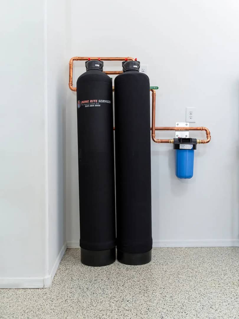 Image of Tucson water softener installation - completed system
