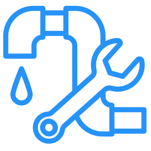 plumbing services in Tucson - Done Rite Services Tucson Plumber icon showing leaking pipe